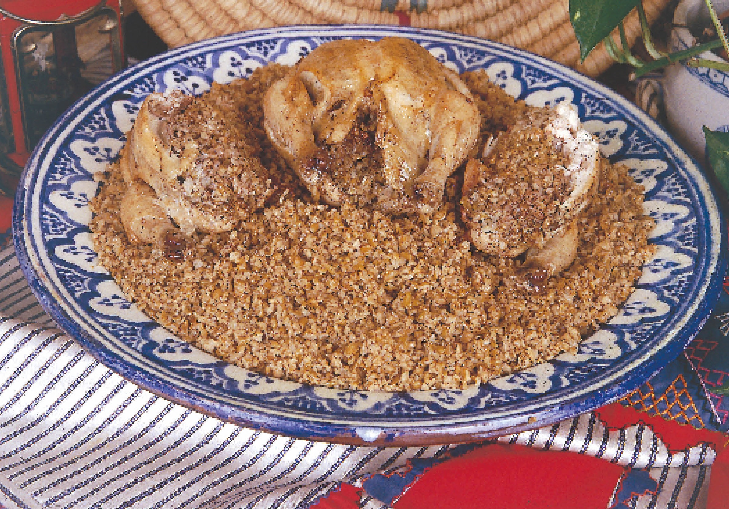 Egyptian Chicken with Freekeh (Dajaj bil-Freekeh)
